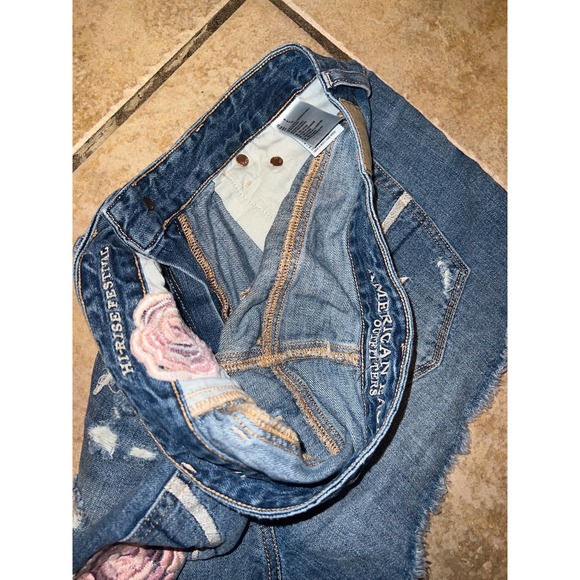 American Eagle Hi Rise Festival Shorts Size 8 - Picture 3 of 3